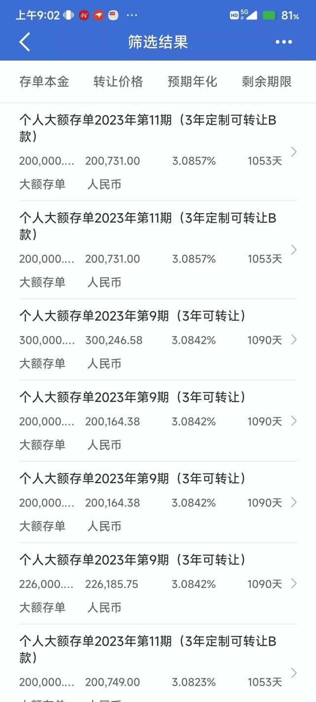 建行大额存单2022利率三年，2-28号大额存单利率汇总