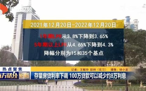 贷款100万一年利息多少钱，起存量房贷利率下调，100万房贷一年可省2000多元，网友_买不起