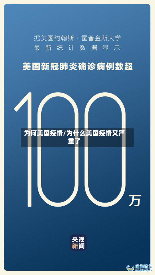 为何美国疫情/为什么美国疫情又严重了
